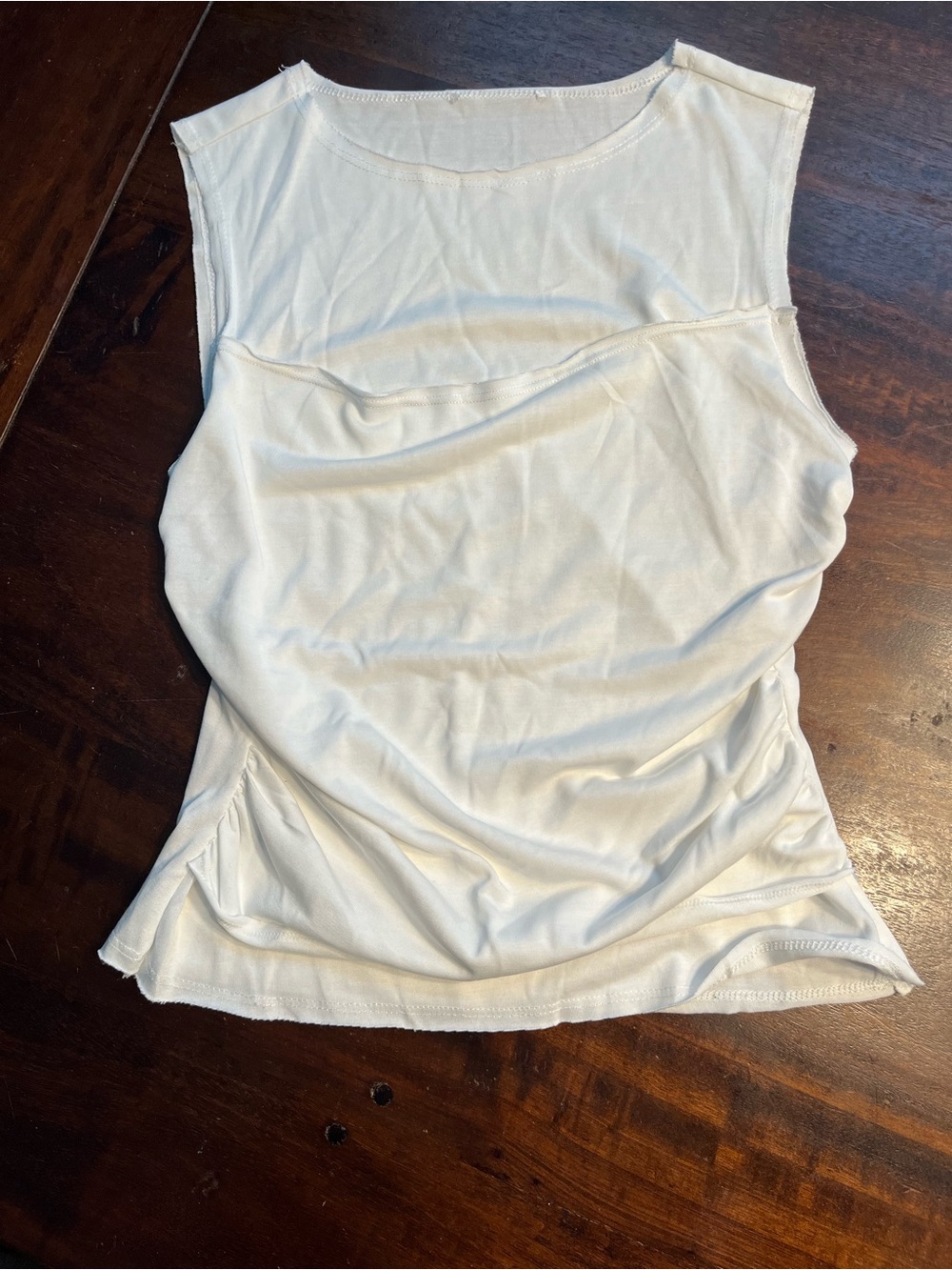 Reformation White Sleeveless Tank with Subtle Scoop Neck